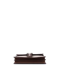 Pre-Owned Gucci Small Dionysus Top Handle Chain Bag Gg Coated Canvas