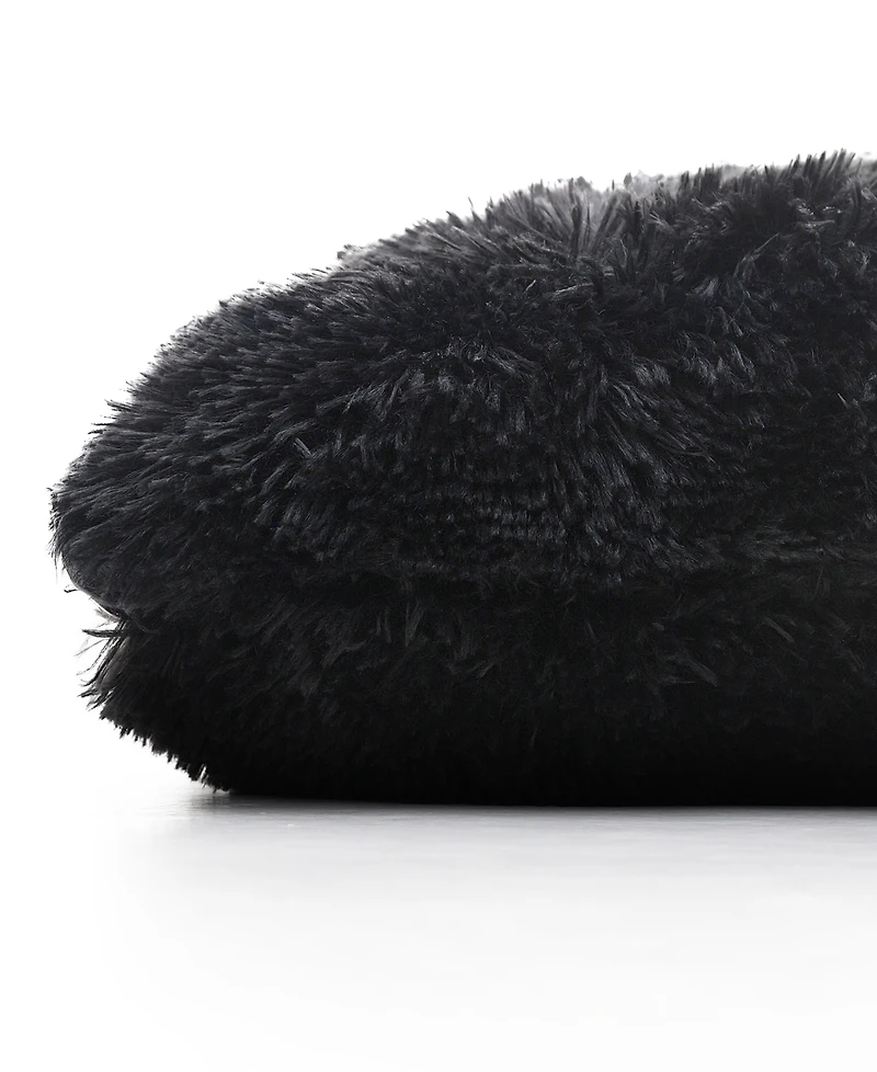 Cheer Collection Textured Fluffy Decorative Pillow