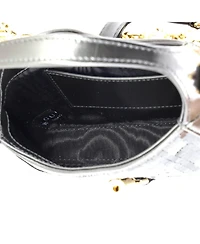 Pre-Owned Gucci Mini Jackie 1961 Chain Hobo Sequin Embellished Satin with Leather