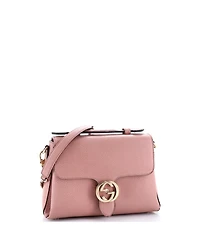 Pre-Owned Gucci Medium Interlocking Top Handle Bag Leather