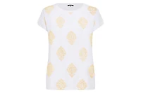 Olsen Women's Ornamental Embroidered T-Shirt