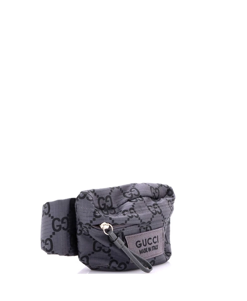 Pre-Owned Gucci Ripstop Belt Bag Gg Nylon and Leather