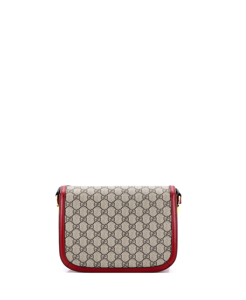 Pre-Owned Gucci Small Horsebit 1955 Shoulder Bag Gg Coated Canvas with Leather
