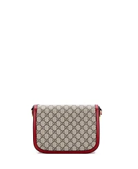 Pre-Owned Gucci Small Horsebit 1955 Shoulder Bag Gg Coated Canvas with Leather