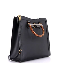 Pre-Owned Gucci Large Diana Nm Bamboo Handle Tote Leather