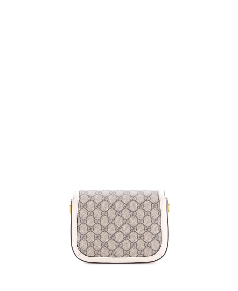 Pre-Owned Gucci Mini Horsebit 1955 Shoulder Bag Gg Coated Canvas with Leather