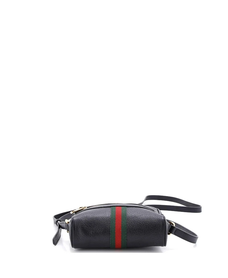 Pre-Owned Gucci Mini Ophidia Shoulder Bag Leather