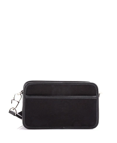 Pre-Owned Gucci Mini Camera Bag Jumbo Gg Canvas