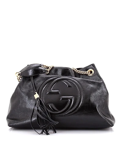 Pre-Owned Gucci Medium Soho Chain Strap Shoulder Bag Patent