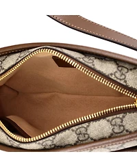 Pre-Owned Gucci Mini Interlocking G Patch Camera Bag Gg Coated Canvas