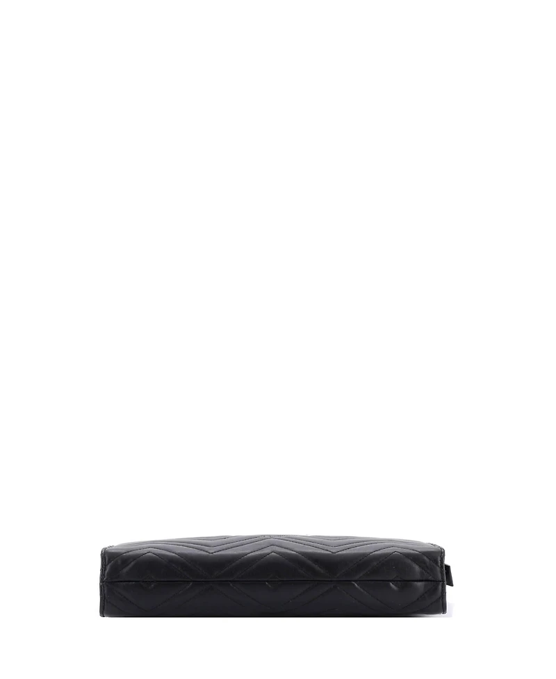 Pre-Owned Gucci Gg Marmont Clutch Matelasse Leather