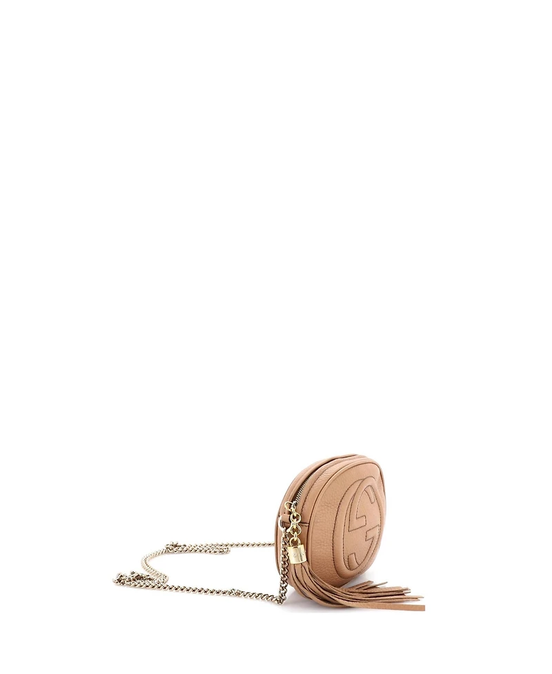 Pre-Owned Gucci Mini Soho Chain Bag Leather