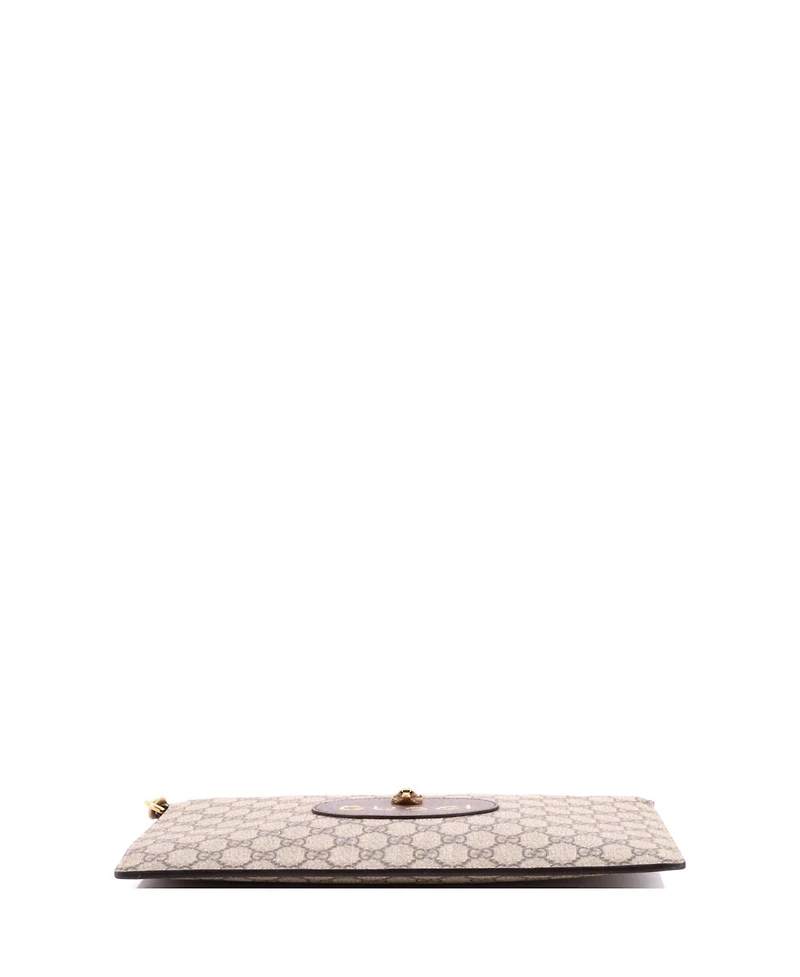 Pre-Owned Gucci Neo Vintage Wristlet Pouch Gg Coated Canvas