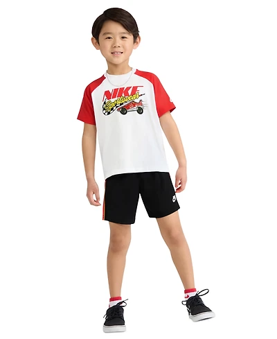 Nike Boys' 4-7 Victory Lap Crewneck T-Shirt and Mesh Shorts, 2-Piece Set