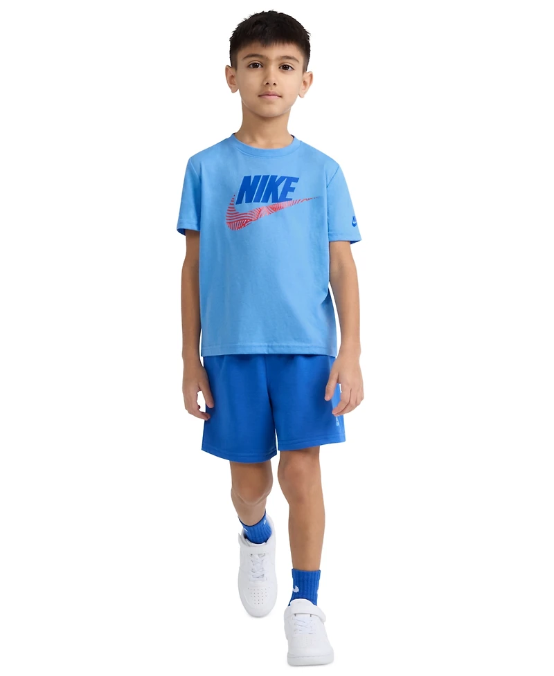 Nike Boys' 4-7 Futura Crewneck T-Shirt and Shorts, 2-Piece Set