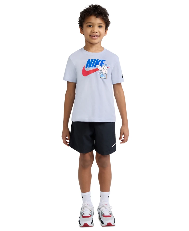 Nike Boys' 4-7 Futura Baseball Crewneck T-Shirt