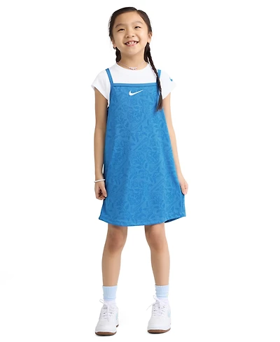 Nike Girls' 4-6X Move with Nature Short-Sleeve T-Shirt and Dress, 2-Piece Set