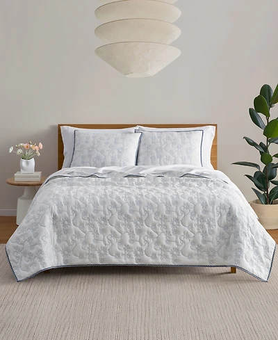 Ugg Botanical Pattern 2-Pc. Quilt Set, Twin/Twin Xl