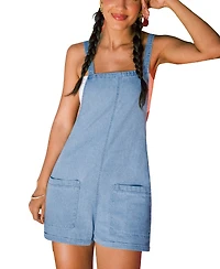 Cupshe Women's Keep Winning Denim Romper