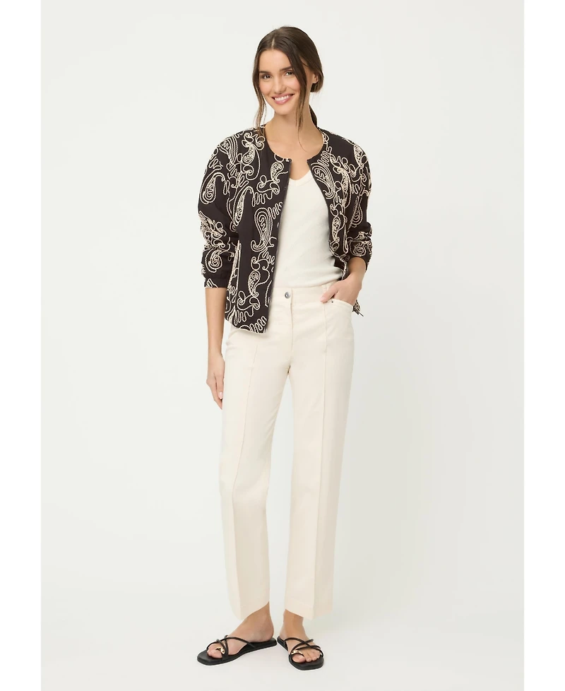 Olsen Women's Embroidered Indoor Jacket