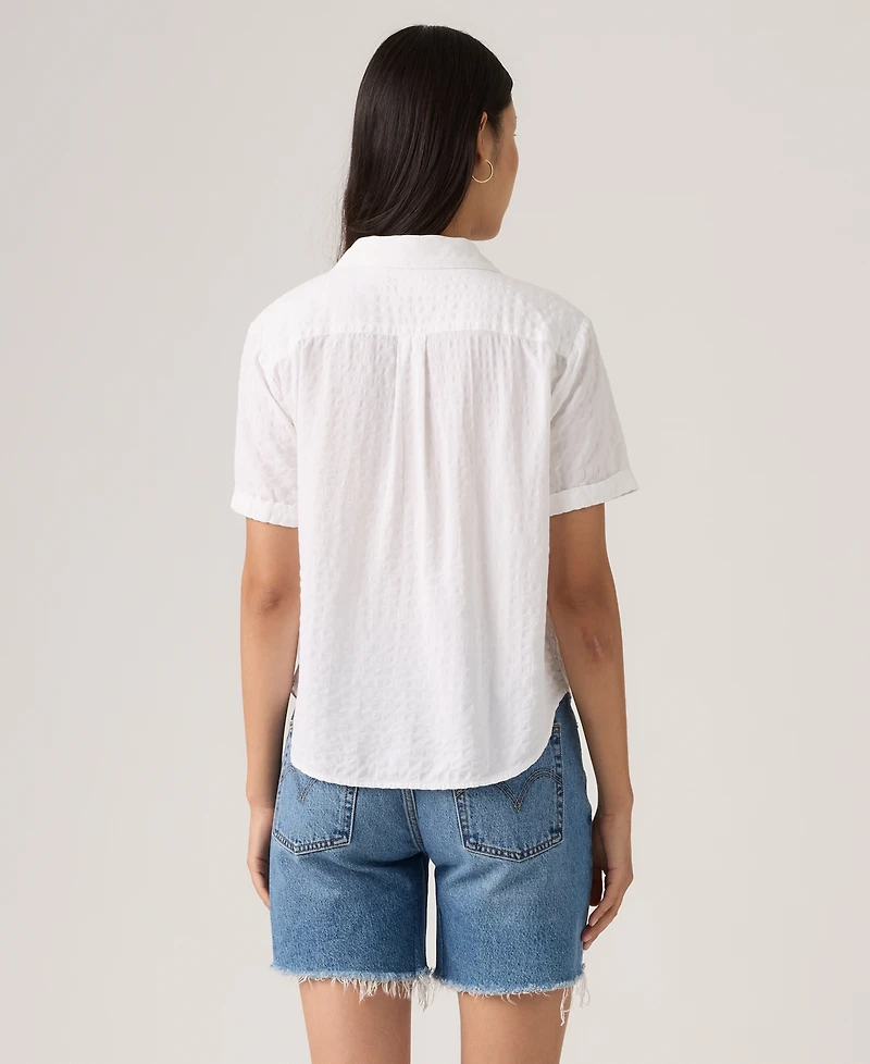 Levi's Women's Printed Short-Sleeve Camp Shirt