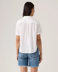 Levi's Women's Printed Short-Sleeve Camp Shirt