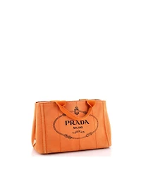 Pre-Owned Prada Mini Canapa Convertible Tote Canvas