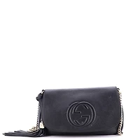 Pre-Owned Gucci Medium Soho Chain Crossbody Bag Leather