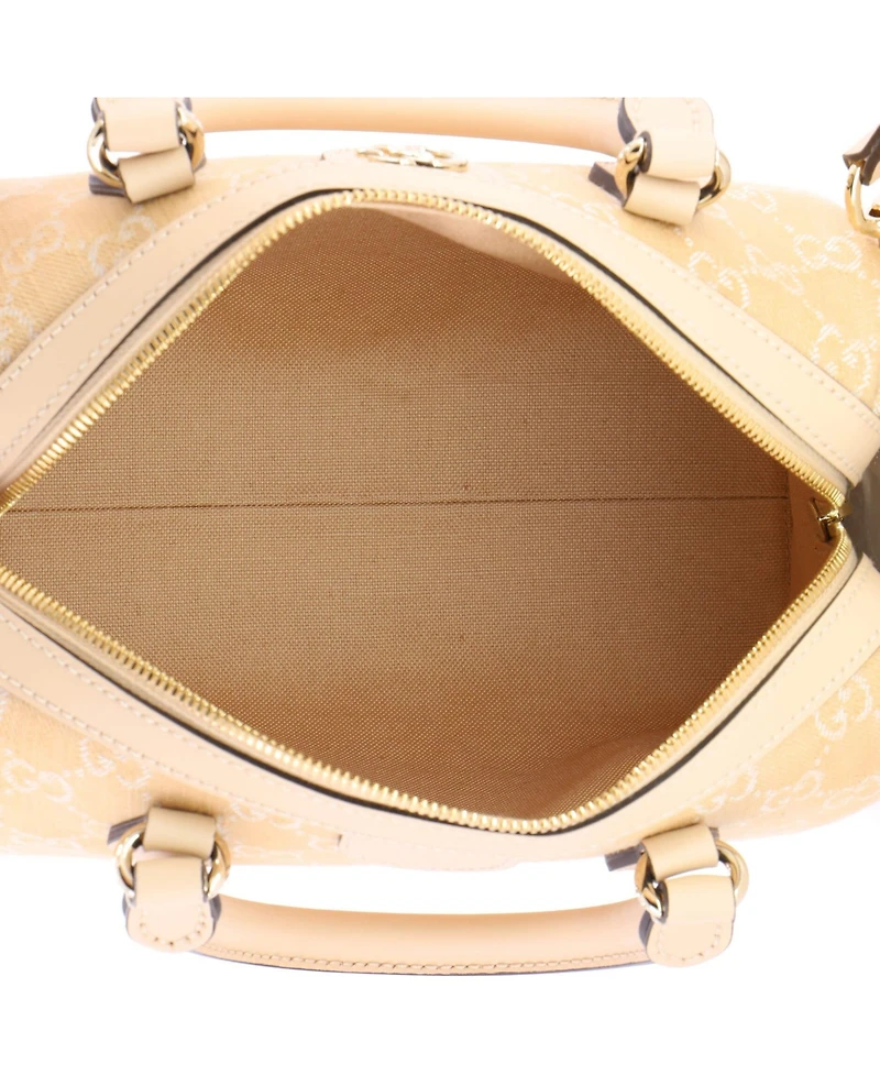 Pre-Owned Gucci Small Ophidia Convertible Boston Bag Gg Denim