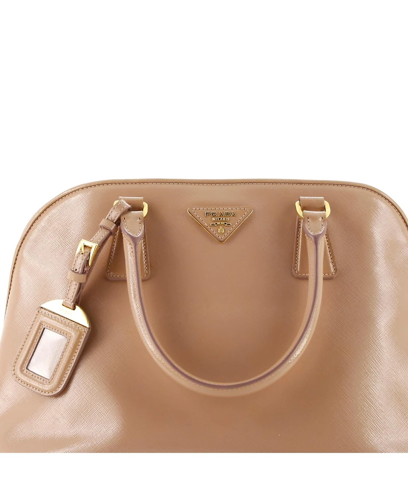 Pre-Owned Prada Large Open Promenade Bag Vernice Saffiano Leather