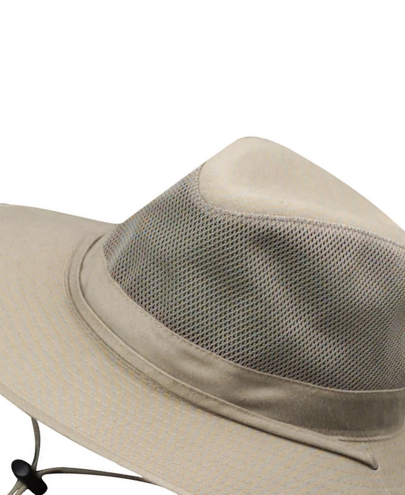 Dorfman Pacific Men's Solar Weave Mesh Safari Hat