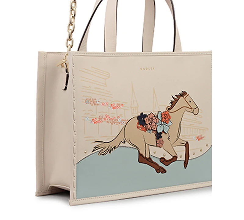 Radley London Kentucky Derby 26 Small Zip-Top Satchel Handbag