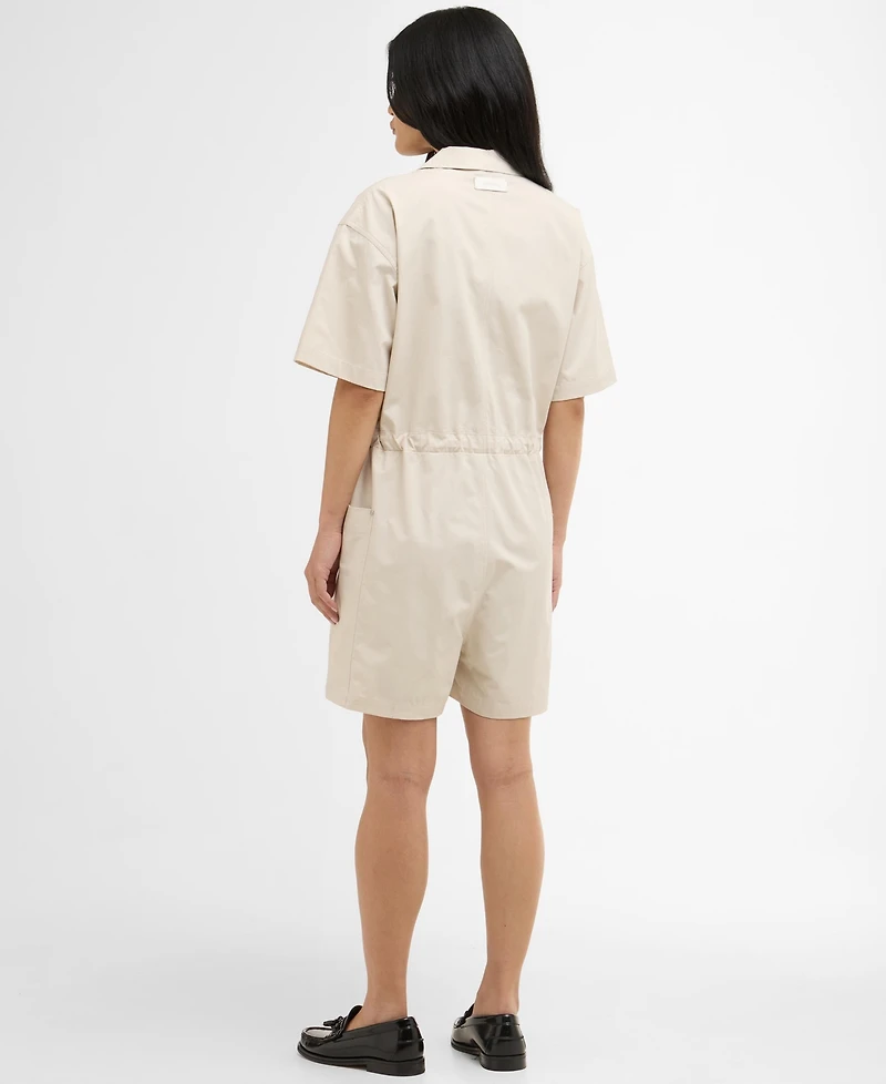 Barbour Women's Kirby Notched-Collar Playsuit