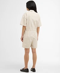Barbour Women's Kirby Notched-Collar Playsuit