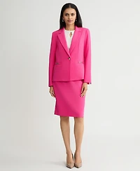 Kasper Women's One-Button Chain-Trim Blazer, Regular & Petite