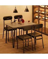gaomon Dining Table Set for 4, Kitchen Table and Chairs for 4, 5 Piece Kitchen Dining Room Table Set