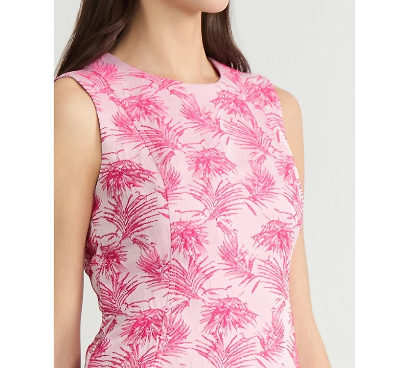 Kasper Women's Jacquard Sleeveless Sheath Dress, Regular & Petite