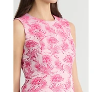 Kasper Women's Jacquard Sleeveless Sheath Dress, Regular & Petite