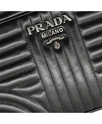Pre-Owned Prada Small Camera Bag Diagramme Quilted Leather