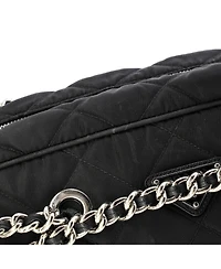 Pre-Owned Prada Medium Chain Shoulder Bag Quilted Tessuto
