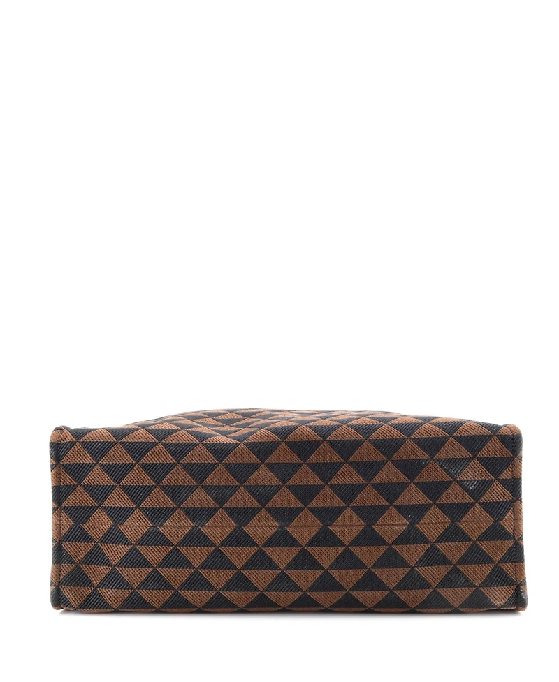 Pre-Owned Prada Horizontal Symbole Shopper Tote Jacquard