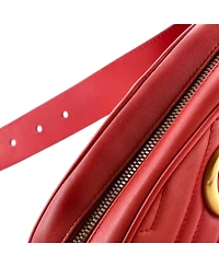 Pre-Owned Gucci Gg Marmont Belt Bag Matelasse Leather