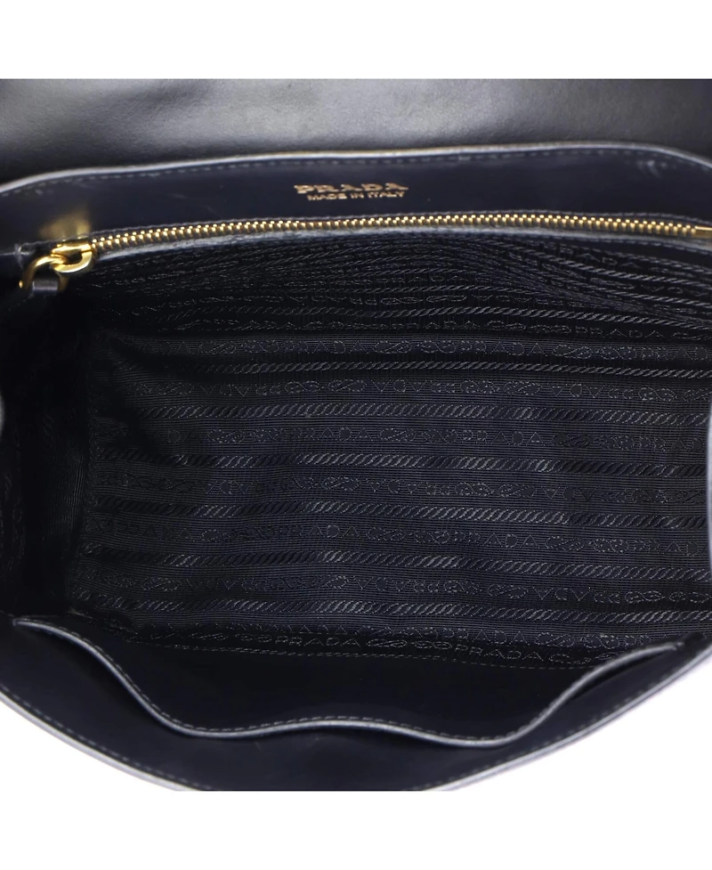 Pre-Owned Prada Medium Cahier Convertible Shoulder Bag City Calf and Saffiano
