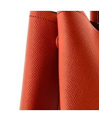 Pre-Owned Prada Large Cuir Double Tote Saffiano Leather