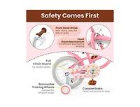 Hongge Kids Bike with Training Wheels and Basket for Boys & Girls