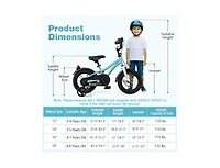 Hongge Kids Bike for 3-4 Years Old with Training Wheels
