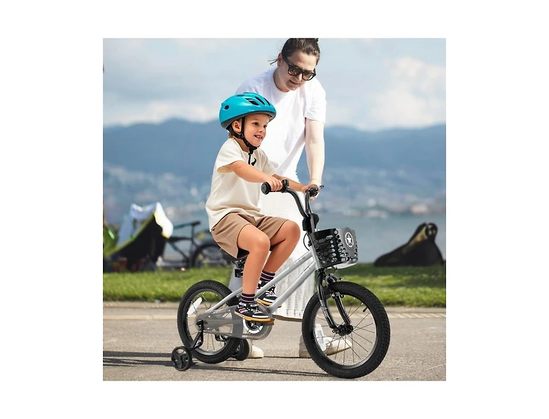 Hongge Kids Bike Adjustable with Transparent Chain Cover