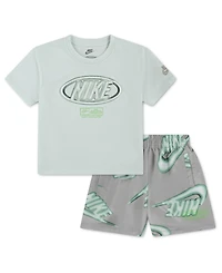 Nike Toddler Boys' 2T-4T Sportswear Club Short-Sleeve T-Shirt and Shorts, 2-Piece Set