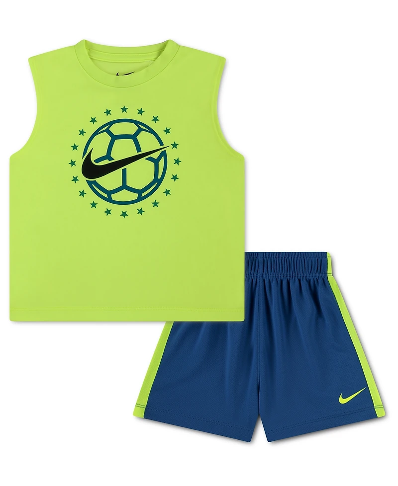 Nike Toddler Boys' 2T-4T Goal Mode Tank Top and Shorts, 2-Piece Set