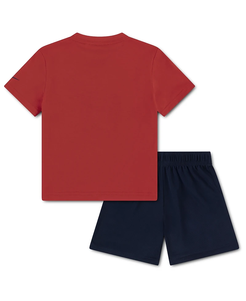 Nike Toddler Boys' 2T-4T Baseball Graphic T-Shirt and Mesh Shorts, 2-Piece Set